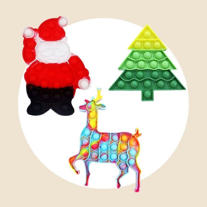 Christmas Push Pop Fidget Toy Set Of 3 Via Amazon