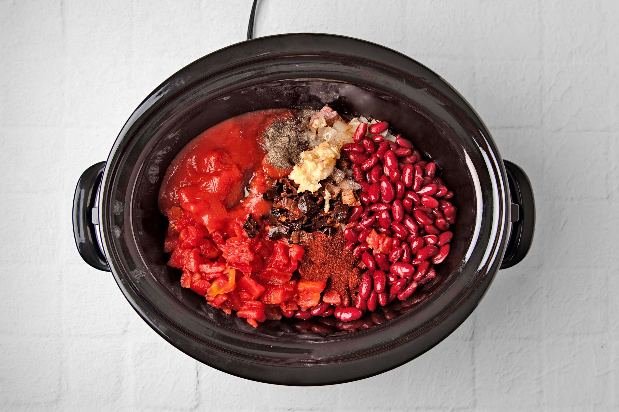 Stir in the remaining ingredients, mashed garlic and dried chiles mixture