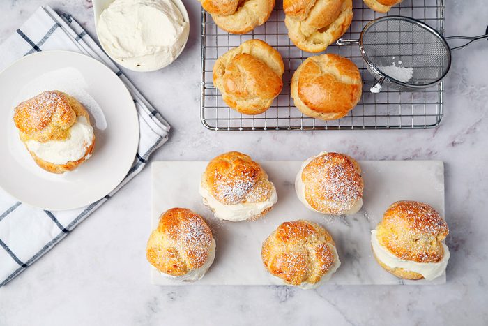 Top view of Cream Puffs
