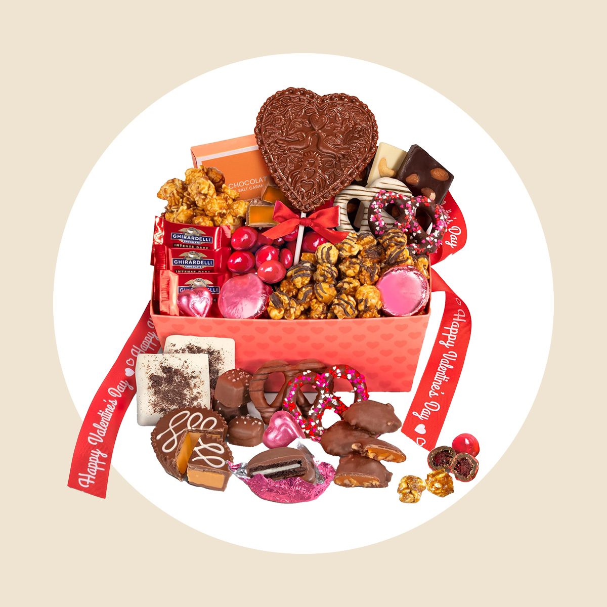 Handmade Valentine&rsquo;s Chocolate Gift Basket Via Amazon.com