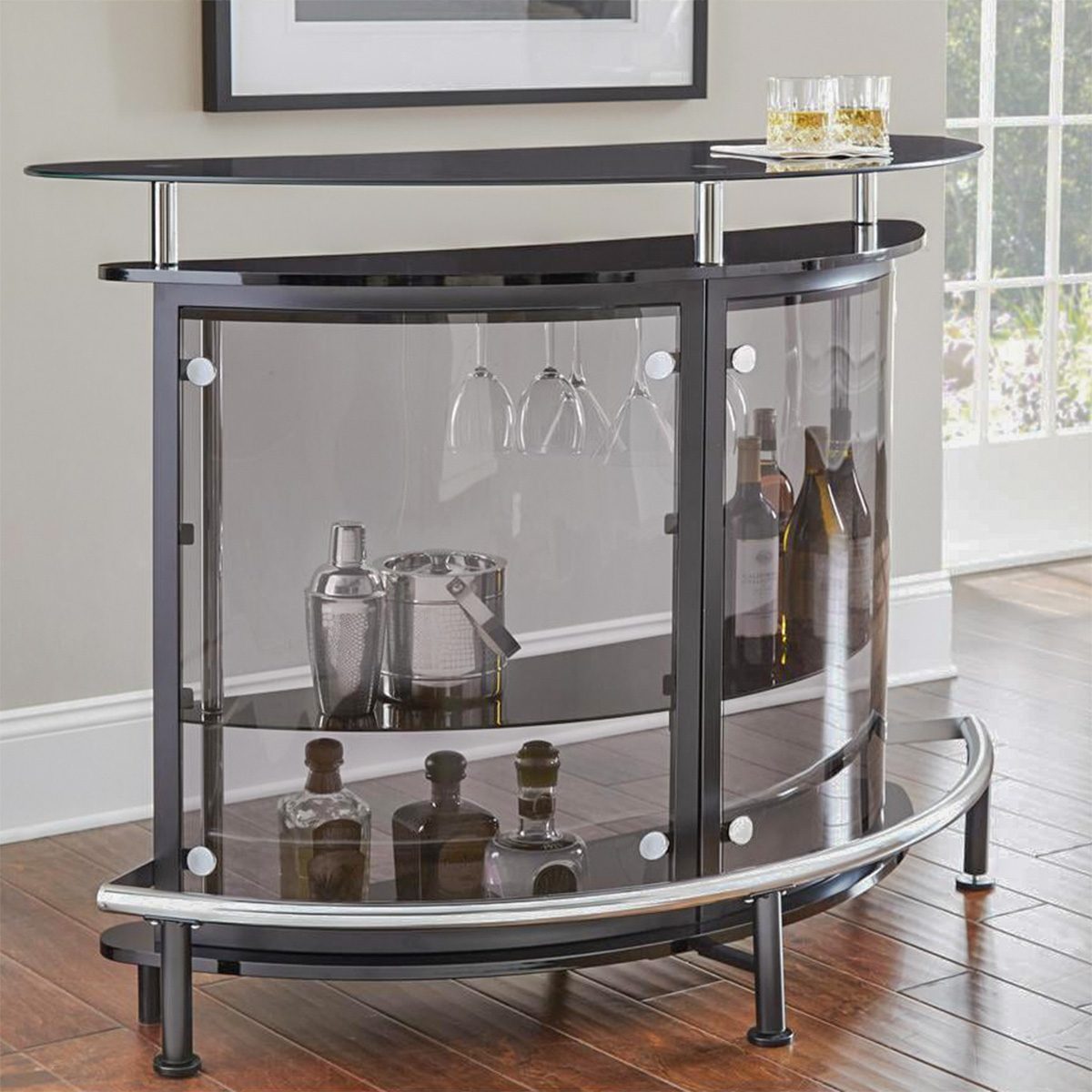 Tempered Glass Home Bar