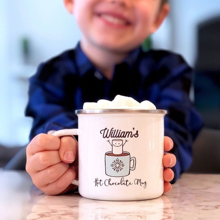 Personalized Hot Chocolate Mug For Kids Via Stickemupbaby Etsy.com 