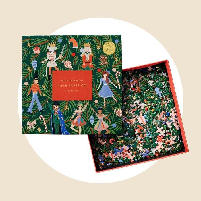 Rifle Paper Co Holiday Jigsaw Puzzle Via Riflepaperco.com 