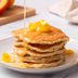 Peach Pancakes with Butter Sauce