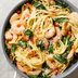Spinach Shrimp Fettuccine