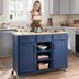 Get Organized with This Stunning Midnight Kitchen Cart—Right Now It's 43% Off!